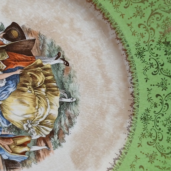 Vintage Imperial Salem China Company service Plate Warranted 23 Karat - Picture 2 of 6